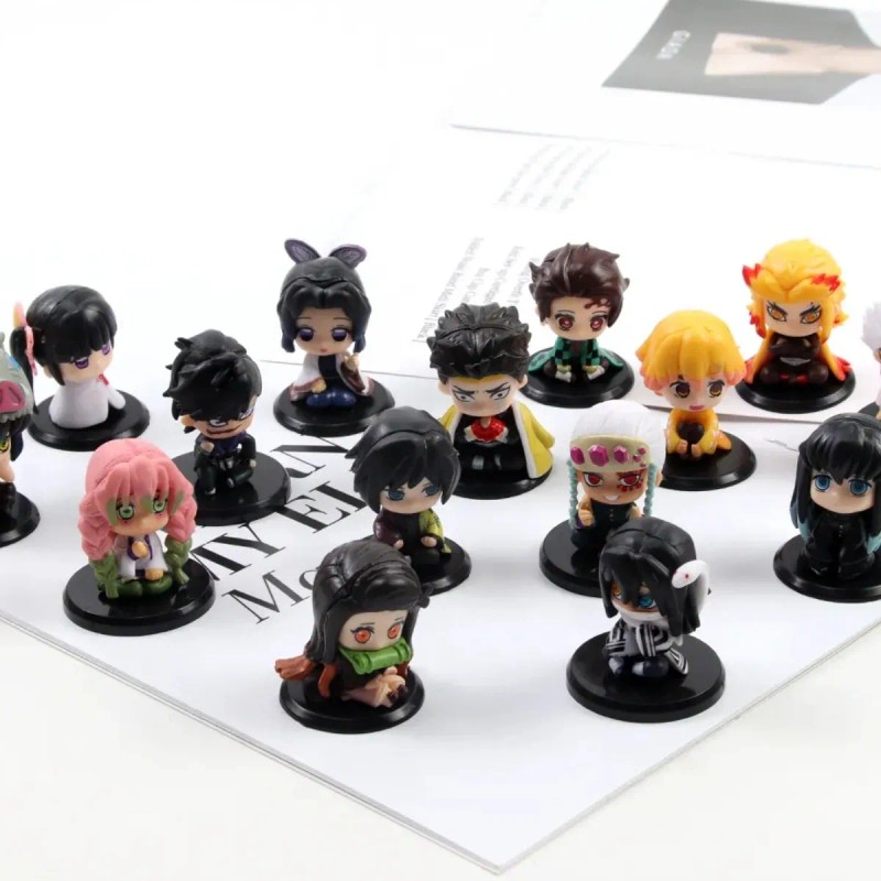 Figuras Coleccion Demon Slayer Anime Munecos Juguetes Regalo