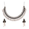Efulgenz Conjunto de gargantilla, collar y pendientes de gota de