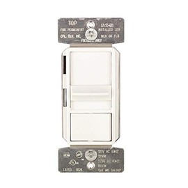 Eaton SAL06P3-W 300W Dimmable LED, CFL, INC, HAL, FLR, MLV, ELV Slide Dimmer, Manual Operation, Slide Actuator