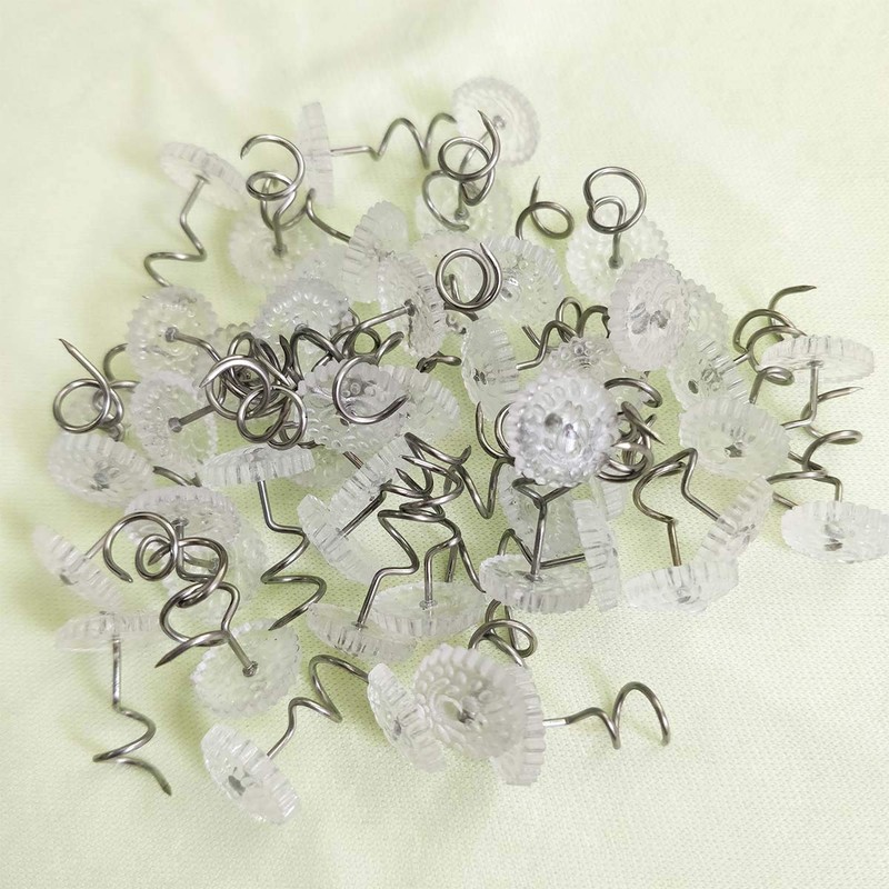 TTSAM Twist Pins with Clear Heads, Ideas Bedskirt Pins for