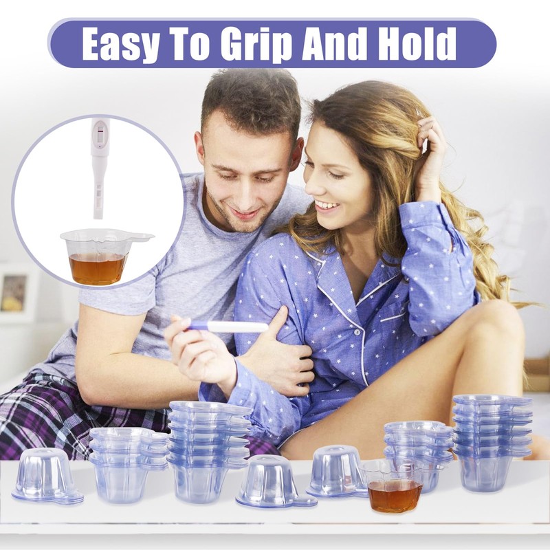 Jyongmer 200/400 Pack Urine Cups, 40ML Thicken Plastic Disposable Urine