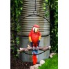 Atlantic Collectibles Ebros Hanging Scarlet Macaw Parrot Perching on Branch