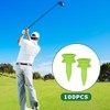 Munsesi 100pcs Golf Tees Plastic, 25mm Green Castle Golf Tees,