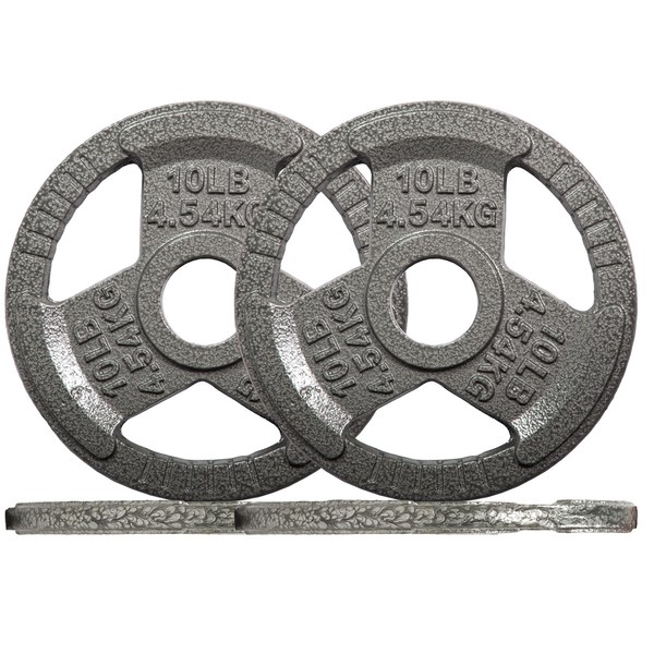 Aurorafy 2 Inch Olympic Cast Iron Weight Plate, 4 x
