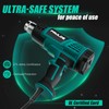 Heat Gun, PRULDE Variable Temperature Settings 122℉~1202℉ Fast Heat Hot