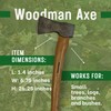 FORESTER Woodman 24in Wood Cutting Axe with Sheath - Multipurpose