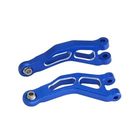 For ARRMA Mojave GROM 1/16 RC Car Aluminum Front Upper Suspension Arms Upgrade Parts Replace,CNC Machined Durable Suspension Linkage(Upper,Blue)