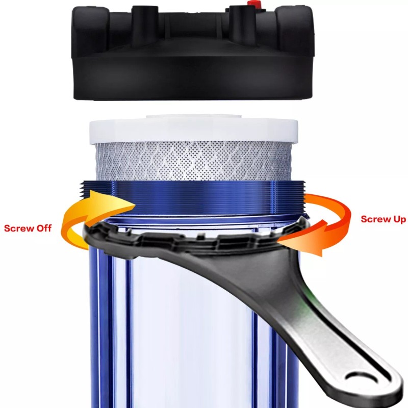 Geekpure Whole House Carbon Block Replacement Water Filters 5 Mic