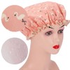 Tbestmax Gorros Ducha Mujer Niña Reutilizables Impermeables Doble Capa Estampado