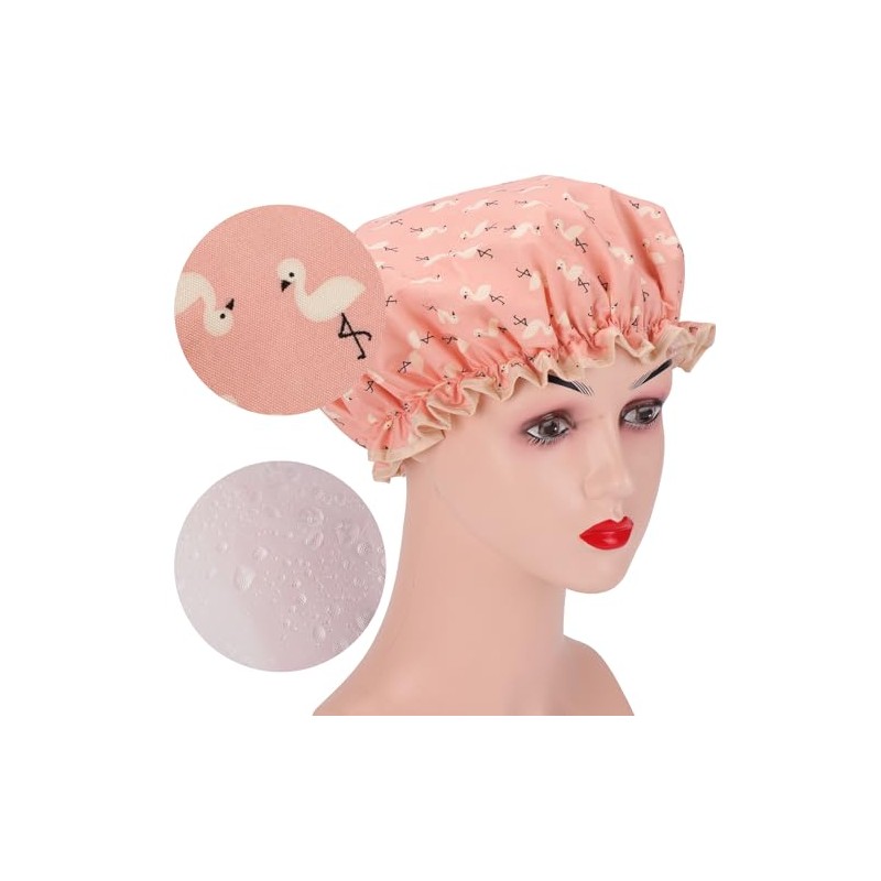 Tbestmax Gorros Ducha Mujer Niña Reutilizables Impermeables Doble Capa Estampado