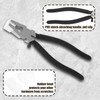 Glass Running Pliers with Curved Jaws 7.8 Inch Professional Metal