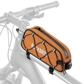 ROCKBROS Road-to-Sky Bicycle Frame Bag Top Tube Bag Waterproof 0.7L Reflective Bicycle Bag for Front Frame for MTB/Road Bike/Gravel Bike