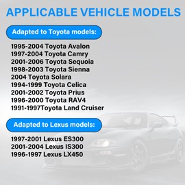 Fuel Door Spring Clip, Gas Tank Door Cover Spring for To-yota 1995-2004 Avalon Camry Prius, 2001-2006 Sequoia Sienna Solara, Le-xus IS300 ES300 LX450 Replacement 77360-33020
