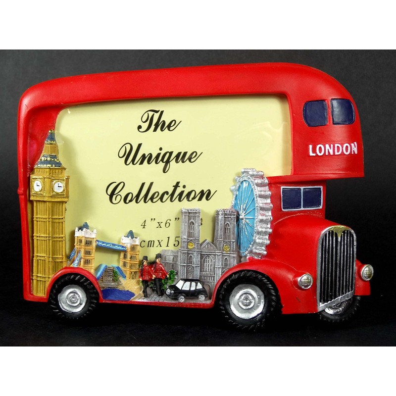 Photo Frames - London Big Red Bus and Skyline Hand