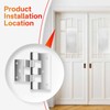 SuperDi 3 Pack Door Hinges Replacement for Combination Doors Compatible