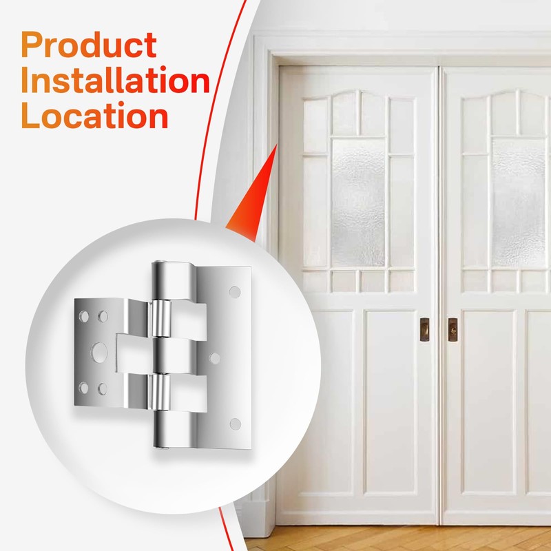 SuperDi 3 Pack Door Hinges Replacement for Combination Doors Compatible