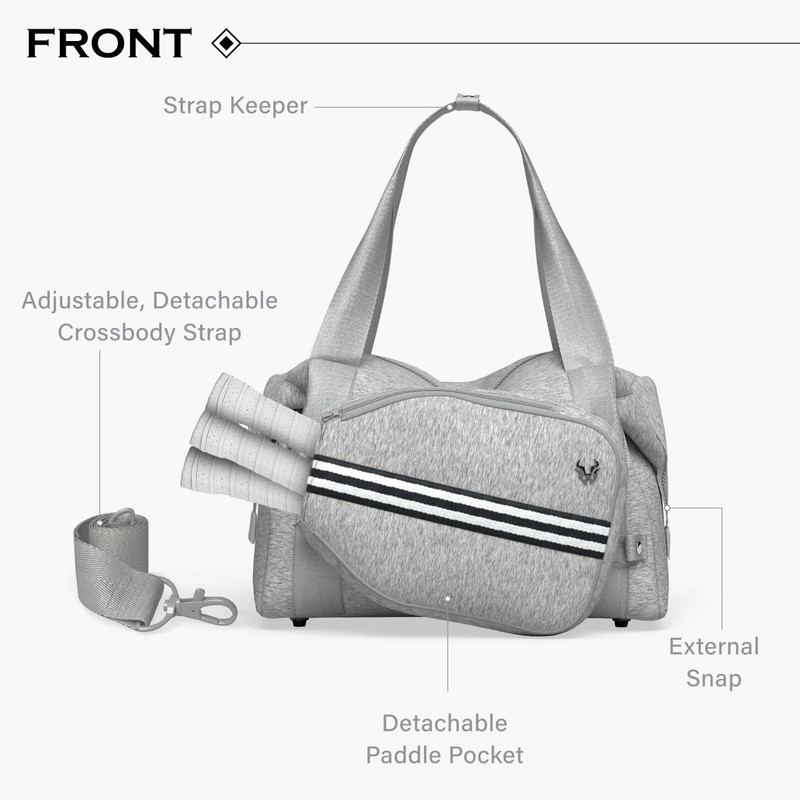 LITMON Pickleball Bag – Neoprene Duffel with Detachable Paddle Case,