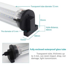 LED Work Light 120V|P66 Explosion Proof LEDLight Waterproof CNc Machine lamp IndustrialWorkshop Garage Lighting (12W)