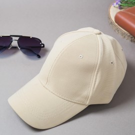 KNETLI Adjustable Baseball Cap - Men & Women – Breathable, All-Season - Running, Workouts & Outdoor Activities - Beige, Beige, One Size