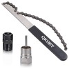 QKURT Bike Chain Whip Tool Kit, 3PCS Cycle Cassette Removal