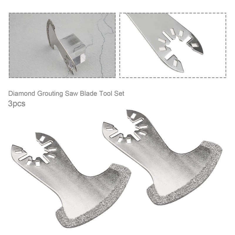 YINETTECH Pack of 3 Diamond Segment Saw Blades with Pivoting