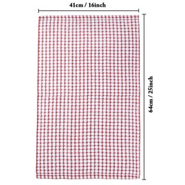 LAZI Kitchen Dish Towels, 16 Inch x 25 Inch Bulk Cotton Kitchen Towels, 6 Pack Dish Cloths for Dish Rags for Drying Dishes Clothes and Dish Towels