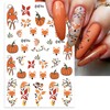 IDDFEVE Fall Nail Art Stickers, Thanksgiving Day Fox Nail Decals,