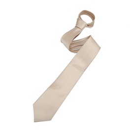 The Tie Co™ Men's Wide 7.5cm Plain Satin Tie (Champagne)
