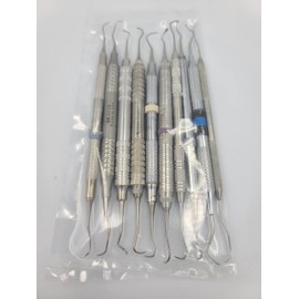 10 Pack of Premium Brand Quality, Refinished Professional Metal Dental Picks, Assorted