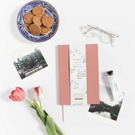 Promptly Journals, A Complete Travel Journal: From Boarding to Exploring (Dusty Rose, Pink, Linen) | Vacation Journal | Travel Memories Journal | Road Trip Essentials