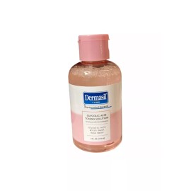 DERMASIL Labs Glycolic Acid Toning Solution 4 FL. OZ. Witch Hazel Rose Water NEW