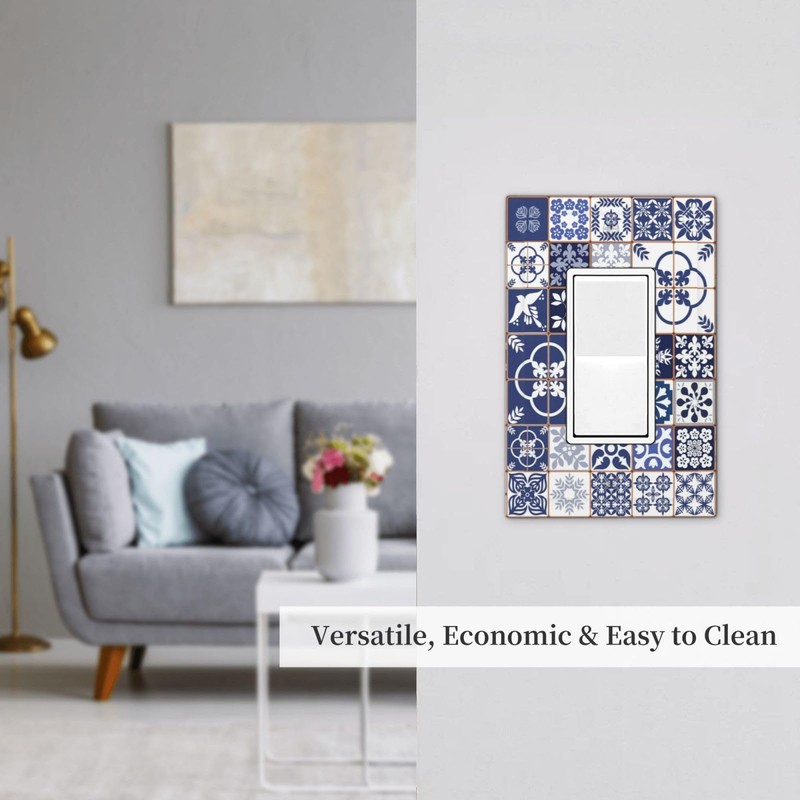 Mexican Ceramic Tiles Decorative Outlet Light Switch Cover Single Rocker