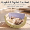 LOVINFURBABY Cat Rocking Bed with Washable Removable Cushion and Sisal