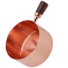 Sauce Pan Wooden Handle Rose Gold Stainless Steel Sauce Pot
