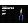 Southwire LNP7D Long-Nose Pliers with Side Cutter and Dipped Handles;