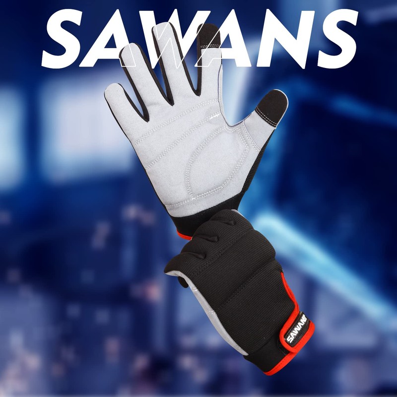 Mens Work Gloves Women Safety Mechanic Working Gloves Utility Multipurpose