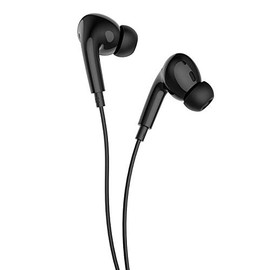 Hoco M1 Pro Stereo Earphones with Mic ~ Feeling of Pressure Reduction, 1 Button Remote Control & Volume Control~ (Black)
