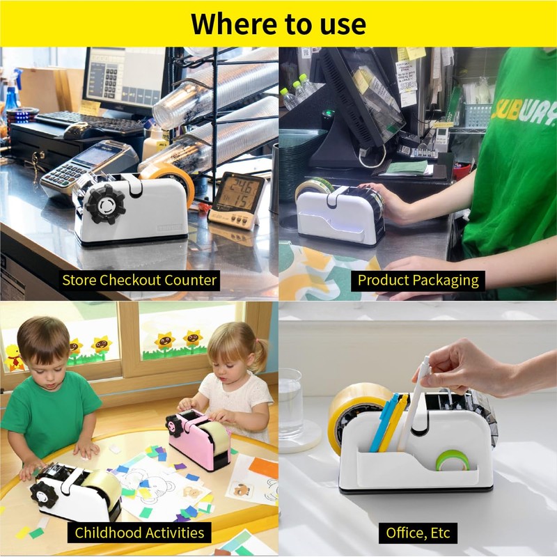 [TENDO°] Multi-Section Tape Dispenser ZO-508: Innovative Cutter for Custom Tape