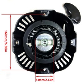 Recoil Pull Start Assembly Fit for Generator 196cc 208cc 212cc Engine Recoil Starter GP3250 GP3300 Replace Part Numbers 0J08074SRV 0J08071SRV 0K68130112 0J08070SRV Pull Cord Rope Recoil Starter