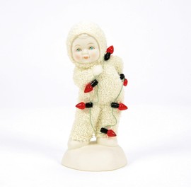 Department 56 Snowbabies Christmas Jubilee Cloaked in Christmas Spirit Figurine, 4.13 Inch, Multicolor
