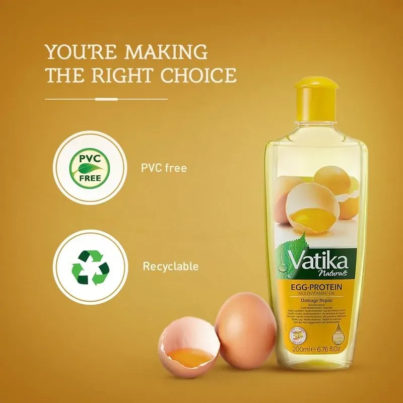 Aceite Capilar Vatika Naturals Multivitamínico Con Proteína