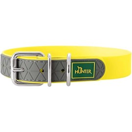 Hunter, Convenience Dog Collar, Made of Innovative Plastic Mix for Dog Training, Hunting and Leisure, neon yellow