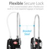 Fosmon TSA 3 Digit Code Cable Lock - 2 Pack