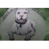D540c Hand-made CUSTOMIZABLE Christmas Ornament dog - Pit Bull Terrier