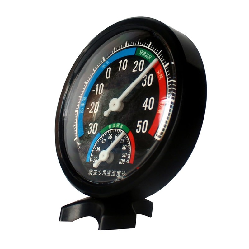 ZONADAH Reptiles Thermometer Dial Temperature Humidity Gauge Pet Supplies Terrarium