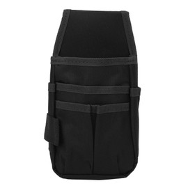 Alomejor Tool Waist Bag Small Multifunctional Tool Bag Belt for Electricians Technicians Tool Storage (Black)