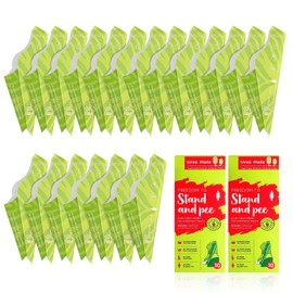 Flintronic 20PCS Female Urinal, Funnels Portable Women Urination Device, Female Urinal Funnel, Waterproof Standing Pee Funnels for Pregnant, Wounded, Camping, Travel, Outdoor Activity, Green