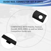 Track Saw Guide Rail Connector Kit, 2-Pack, Compatible with Makita,