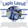 Amogeeli Lapis Lazuli Witch Rune Stone Set of 10pcs, Gypsy