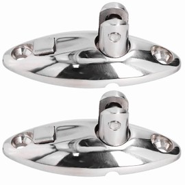 NRC&XRC 316 Stainless Steel Pair of Quick Release Bimini Top Swivel Hinge Deck Side Mount Without fasterneres